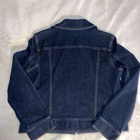 Lauren Jeans Company Dark Jean Denim Naval Military  Jacket Size Large - Picture 10 of 11